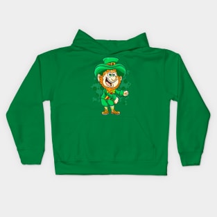 Flossing Leprechaun St Patricks Day Kids Hoodie